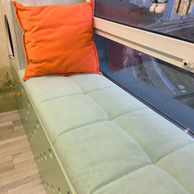 Матрасик на подоконник. Отзыв о комфорте и современном дизайне с фото. 5/5.